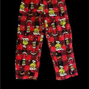 ❄️🏖️Dr. Seuss Grinch Red Plaid Pajama Pants